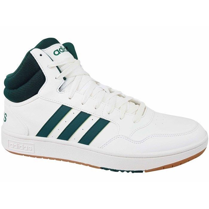 Baskets Blanche/Verte Homme Adidas Hoops 3.0