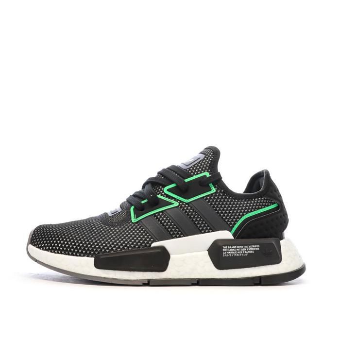 Baskets Noires/Verte Homme Adidas Nmd