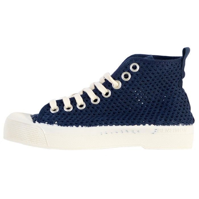 Baskets - BENSIMON - Stella - Bleu Marine - Textile - Lacets