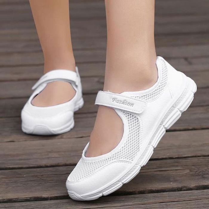 Baskets pour femmes - Marche confortable - Blanc