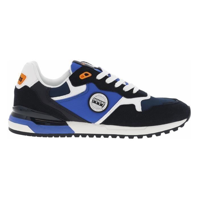 Baskets basses - REDSKINS - bleu marine et blanc - lacets - design running fashion - homme