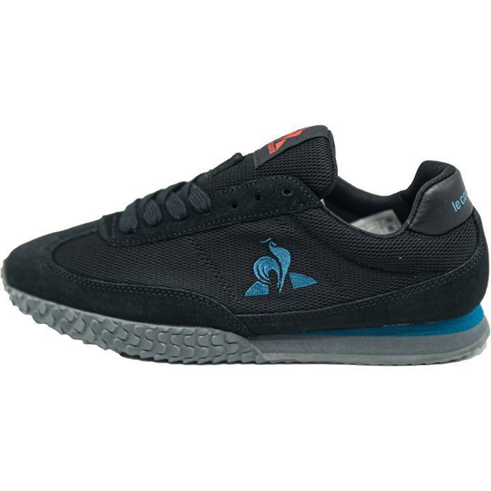 Baskets - LE COQ SPORTIF - VeloceTricolore Dark - Noir - Lacets - Plat