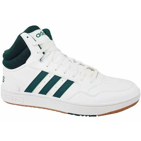 Baskets Blanche/Verte Homme Adidas Hoops 3.0