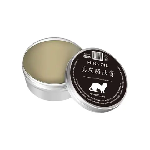 50G Baume Dentretien Du Cuir - Crème De Remise À Neuf Pour Vernis À Cuir  Crème À Lhuile De Vison Pour Cuir Chaussures Canapés
