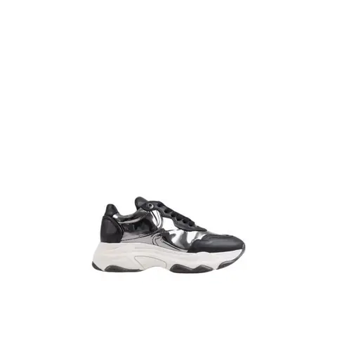 Baskets femme - BRONX - Baisley - Plateau 55 cm - Cuir noir - Lacets