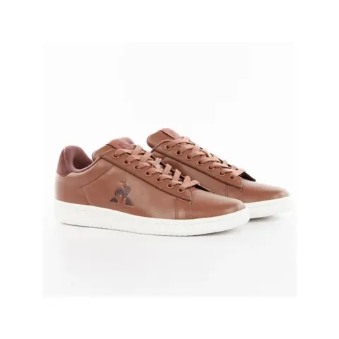 Baskets Homme - LCS COURT CLEAN PREMIUM - Cuir - Marron