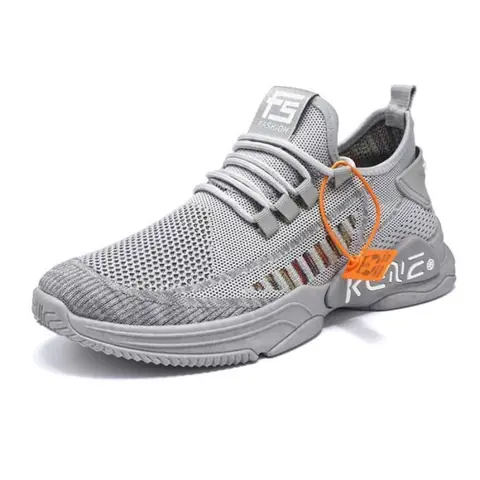 Baskets Homme - Chaussures de Sport - Fitness Gym athlétique Multisports Outdoor Casual - GRIS