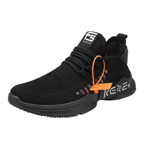 Baskets homme - FONDUPIN - Chaussures de Sport - Fitness Gym athlétique - Multisports Outdoor Casual - Noir