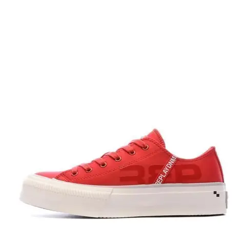 Baskets Femme - REPLAY - Snap - Rouge - Textile - Lacets